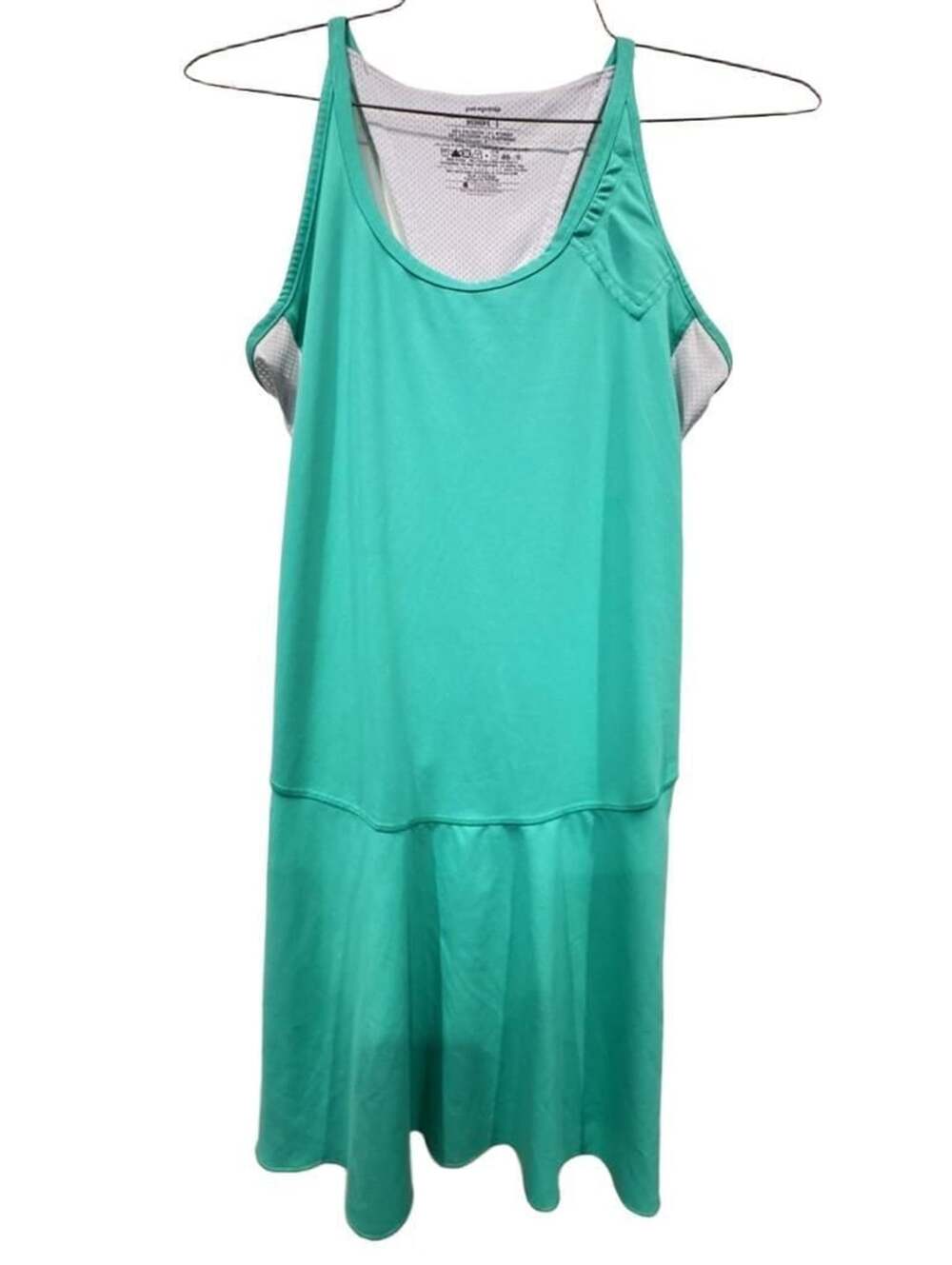 Patagonia Athletic Dress Size S Teal Green Activewear Tank Dress
